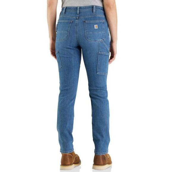 Carhartt Women's Size 14 Short Rugged Flex Relaxed Fit Double-Front Jeans Petite - Picture 11 of 12